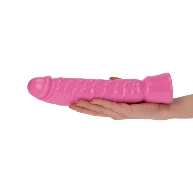 Realistyczny różowy penis w spiralne żyły 10,5cm